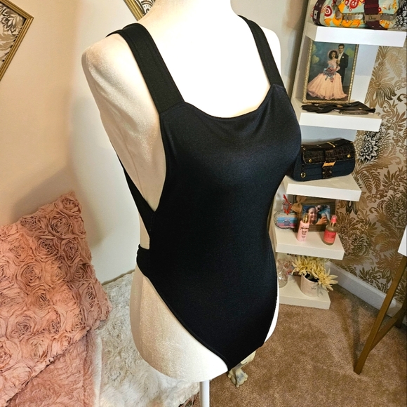 Indah black backless onepiece thong bathing suit - Picture 4 of 15
